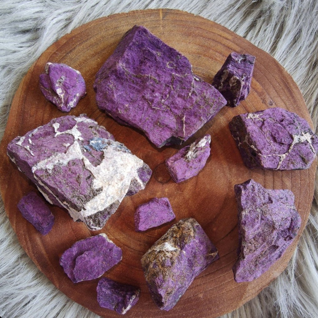 Raw Purpurite Specimens Namibia - Anima Mundi Crystals