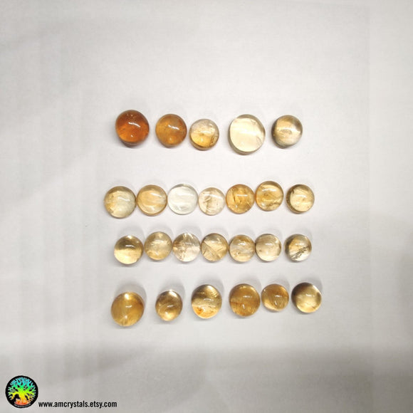 Round Citrine Cabochon 10-12mm - Anima Mundi Crystals