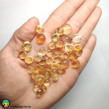 Round Citrine Cabochon 10-12mm - Anima Mundi Crystals