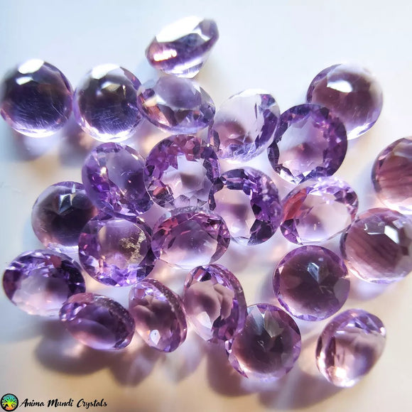 Round Faceted 5mm Amethyst - Anima Mundi Crystals