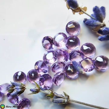 Round Faceted 5mm Amethyst - Anima Mundi Crystals