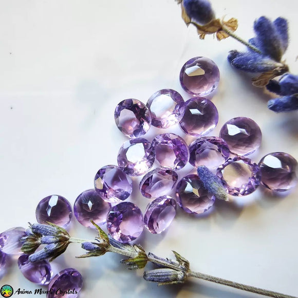 Round Faceted 5mm Amethyst - Anima Mundi Crystals