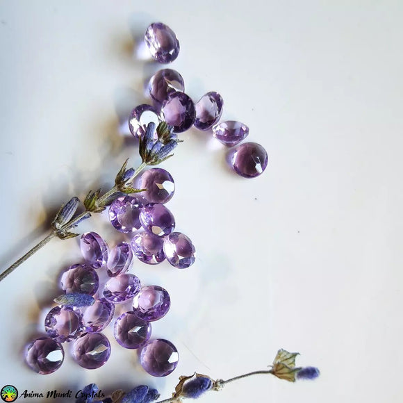 Round Faceted 5mm Amethyst - Anima Mundi Crystals
