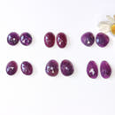 Ruby Pair Cabohons - Rose Cut - Anima Mundi Crystals