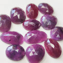 Ruby Pair Cabohons - Rose Cut - Anima Mundi Crystals