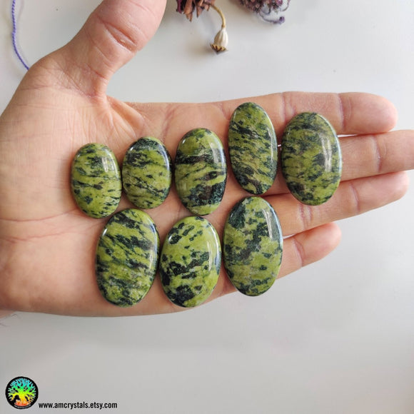 Serpentine Oval Cabochons - Anima Mundi Crystals