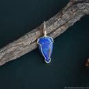 Silver Wire Wrapped Lapis Lazuli Necklace - Anima Mundi Crystals
