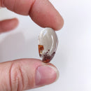 Smoky Lodolite with Iron Stain Cabochon - Anima Mundi Crystals