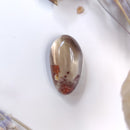 Smoky Lodolite with Iron Stain Cabochon - Anima Mundi Crystals