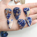 Sodalite Big Tearshape Cabochons - Anima Mundi Crystals