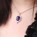 Sterling silver Amethyst Necklace - Anima Mundi Crystals