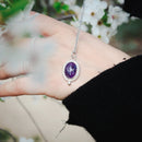 Sterling silver Amethyst Necklace - Anima Mundi Crystals