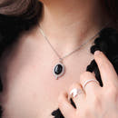 Sterling Silver Black Onyx Necklace - Anima Mundi Crystals