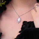 Sterling silver Rose Quartz Necklace - Anima Mundi Crystals