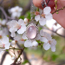 Sterling silver Rose Quartz Necklace - Anima Mundi Crystals