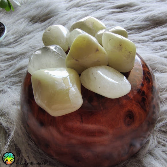 Sulfur Quartz Tumble Stone - Anima Mundi Crystals