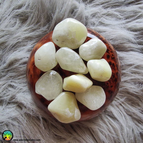 Sulfur Quartz Tumble Stone - Anima Mundi Crystals