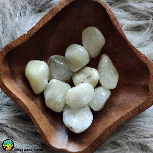 Sulfur Quartz Tumble Stone - Anima Mundi Crystals