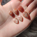 Sunstone Tearshape Cabochons - Anima Mundi Crystals