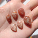 Sunstone Tearshape Cabochons - Anima Mundi Crystals