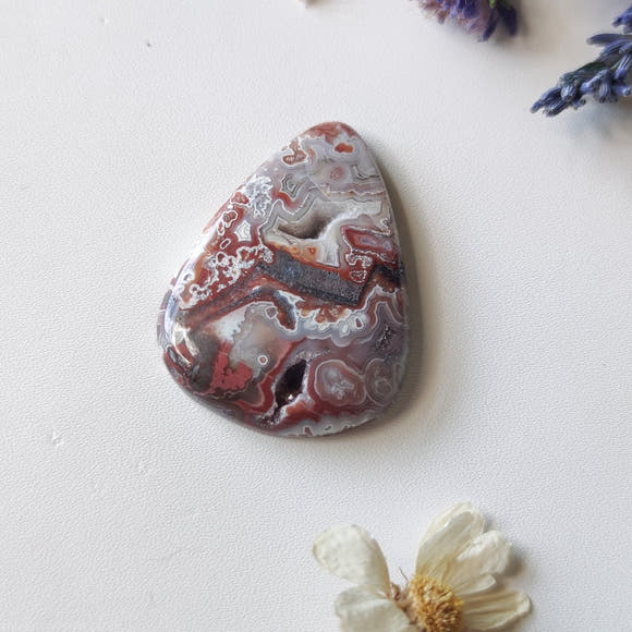 Tearshape Crazy Lace Agate n.2 - Anima Mundi Crystals