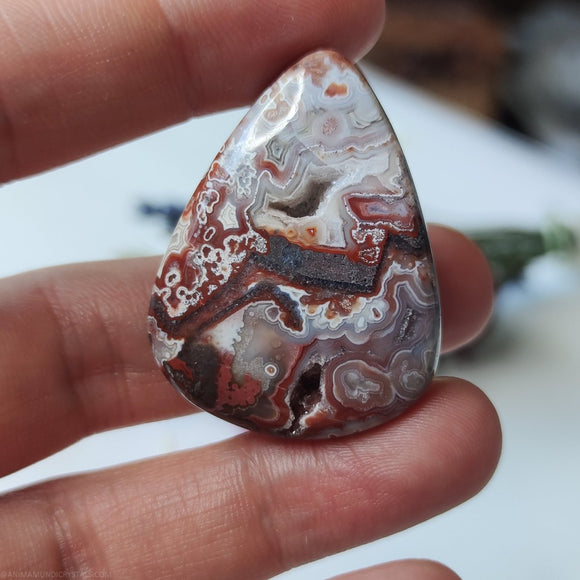 Tearshape Crazy Lace Agate n.2 - Anima Mundi Crystals