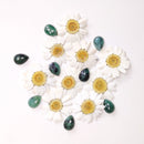 Tearshape Emerald Cabochon - Rose Cut - Anima Mundi Crystals