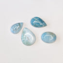 Tearshape Larimar cabochons - Anima Mundi Crystals