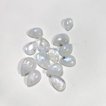 Tearshape Rainbow Moonstone Cabochon - Anima Mundi Crystals