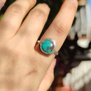 Tibetan Turqoise Rustic Silver Ring - Anima Mundi Crystals