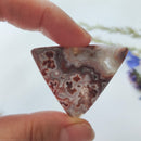 Triangle Crazy Lace Agate with Druzy - Anima Mundi Crystals