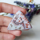 Triangle Crazy Lace Agate with Druzy - Anima Mundi Crystals