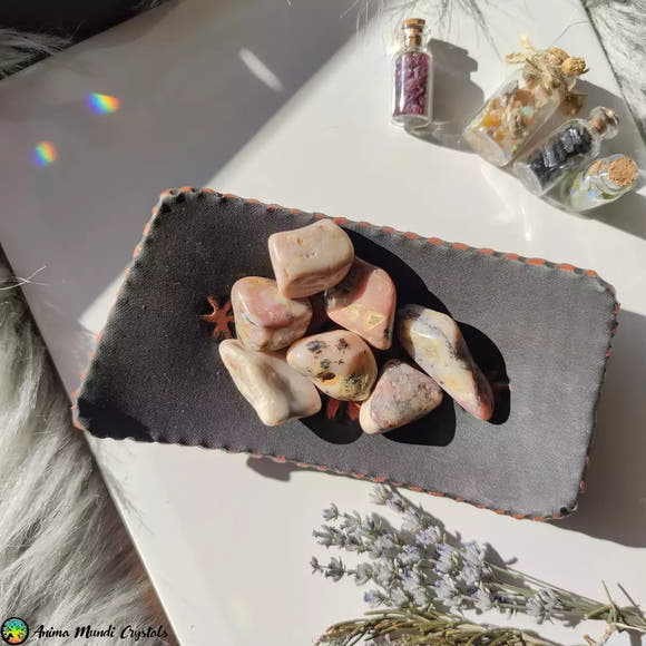 Tumbled Peruvian Pink Opal - Anima Mundi Crystals
