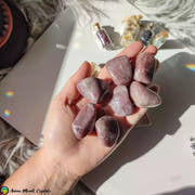 Tumbled Strawberry Quartz Crystals - Anima Mundi Crystals